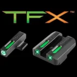 Truglo TFX Tritium-Fiber-Optic Day/Night Sights Fits FNH FNP-40 FNX-40 FNS-40 (Including Compact) - White Outline Front/Rear