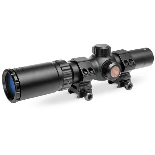 primary-41499 Truglo Tru-Brite 30 Hunter Rifle Scope - 1-4x24mm 30mm CIR Rings Matte Black