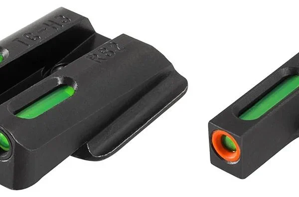 Truglo TFX Pro Next Gen Tritium & Fiber Optic Xtreme Handgun Sight - Ruger LC9|Ruger LC9s|Ruger LC380 - White Orange