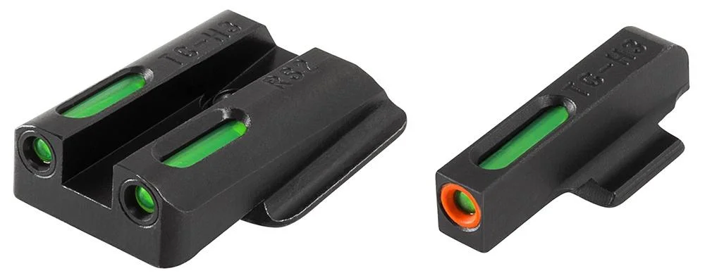 primary-41501 Truglo TFX Pro Next Gen Tritium & Fiber Optic Xtreme Handgun Sight - Ruger LC9|Ruger LC9s|Ruger LC380 - White Orange