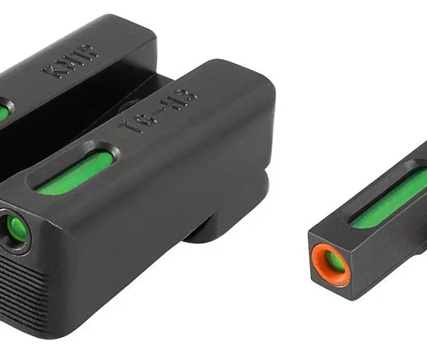 Truglo TFX Pro Tritium/Fiber-Optic Day/Night Sights Fit Kimber 1911 models w/ FIXED REAR SIGHT - Orange Outline Front/Rear