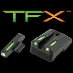 Truglo TFX Tritium/Fiber-Optic Day/Night Sights Fits Novak LoMount cut .270 Front / .500 Rear (1911 3_ Officers & 4.25_