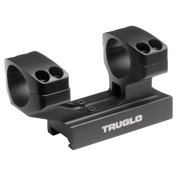 primary-41515 Truglo 1-Piece Reversible Picatinny/Weaver Tactical Scope Mount with 30mm Rings 1"H / 2-7/8L Base - Black