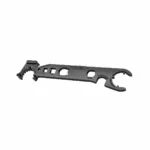 Truglo AR-15 Armorer's Wrench/Multi-Tool, black side view with multiple cutouts and hooks