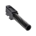 Rival Arms Drop In Barrel for Glock Model 43, black angled front view with spiral fluting