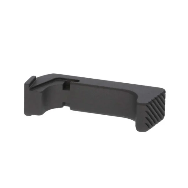 Rival Arms Extended Magazine Release for Glock Models 43/43X/48, black angled side view