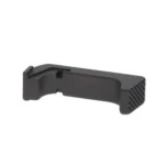 Rival Arms Extended Magazine Release for Glock Model 43, dark gray side view with ridged end
