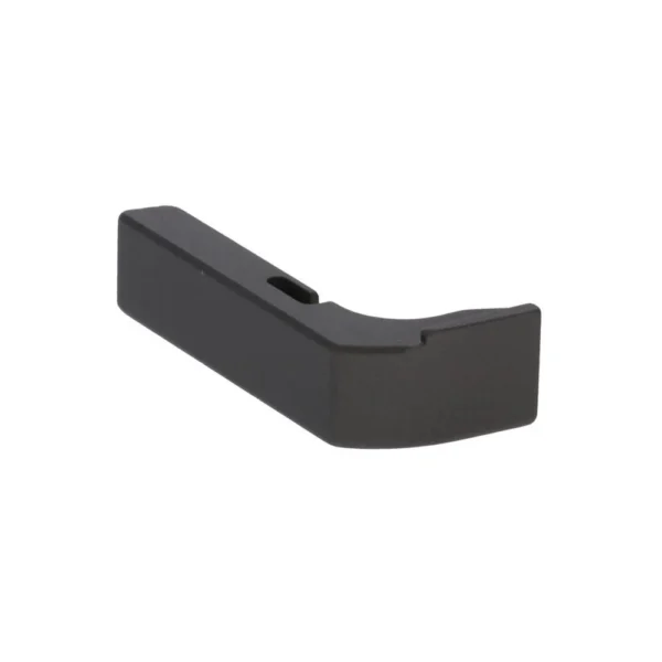 Rival Arms Extended Magazine Release for Glock Gen 3 Model, black angled release, three-quarter view