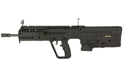 IWI TAVOR X95 black rifle in right-side view with top rail and bullpup layout