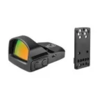 Truglo Tru-Tec Micro Red Dot Sight for Glock Doc black sight with amber lens and mounting plate