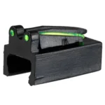 Truglo Magnum Gobble-Dot Xtreme Sight Set, black front and rear sights with green inserts