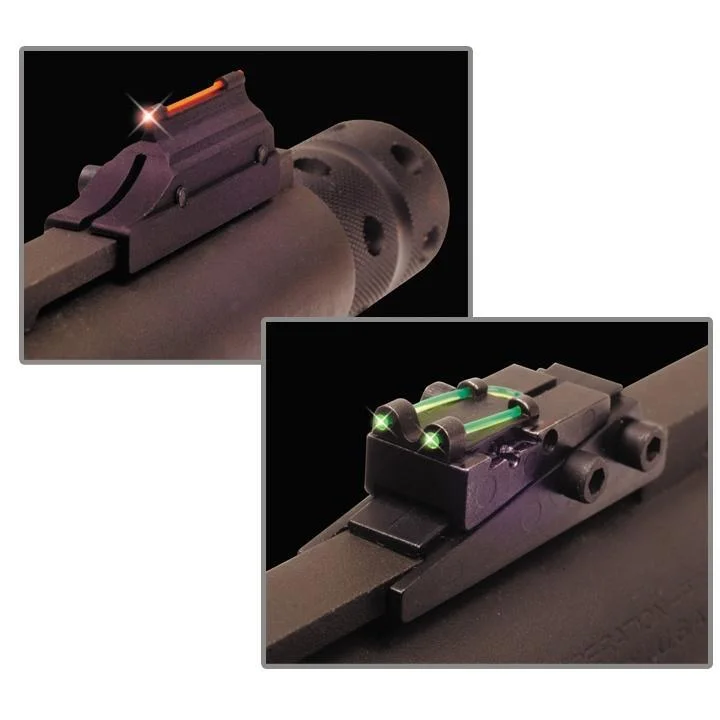 primary-41645 Truglo 6mm Pro-Series Magnum Gobble-Dot Sight Set, red front and green rear sights mounted