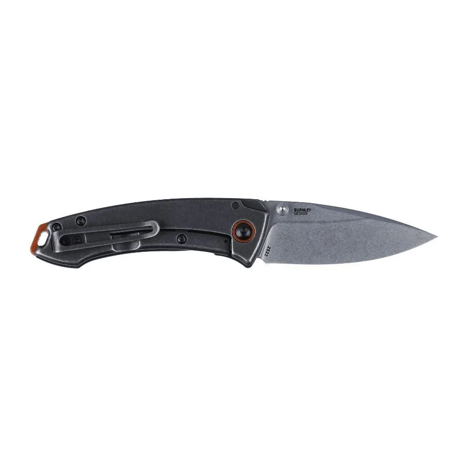 primary-41698 Columbia River Knife & Tool CRKT Tuna Compact Folding Knife 2-3/4" Drop Point Blade Black