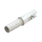 Gold Tip GT Nock, angled translucent white view with split nock end