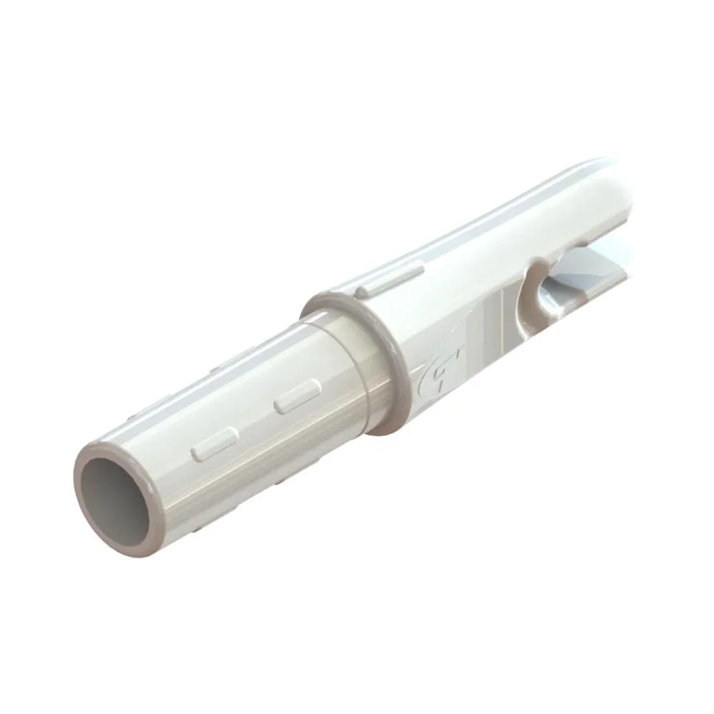 primary-41731 Gold Tip GT Nock, angled translucent white view with split nock end