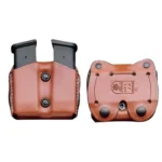 Desantis Leather Goods Co. DeSantis Double Magazine Pouch for Glock 17/19/22 Tan Ambi