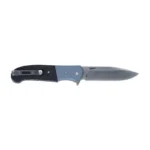 CRKT Ignitor Assisted Folding Knife, open right-side view with silver blade and blue-black handle