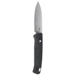CRKT Counterpart, open side view with silver drop-point blade and textured black handle