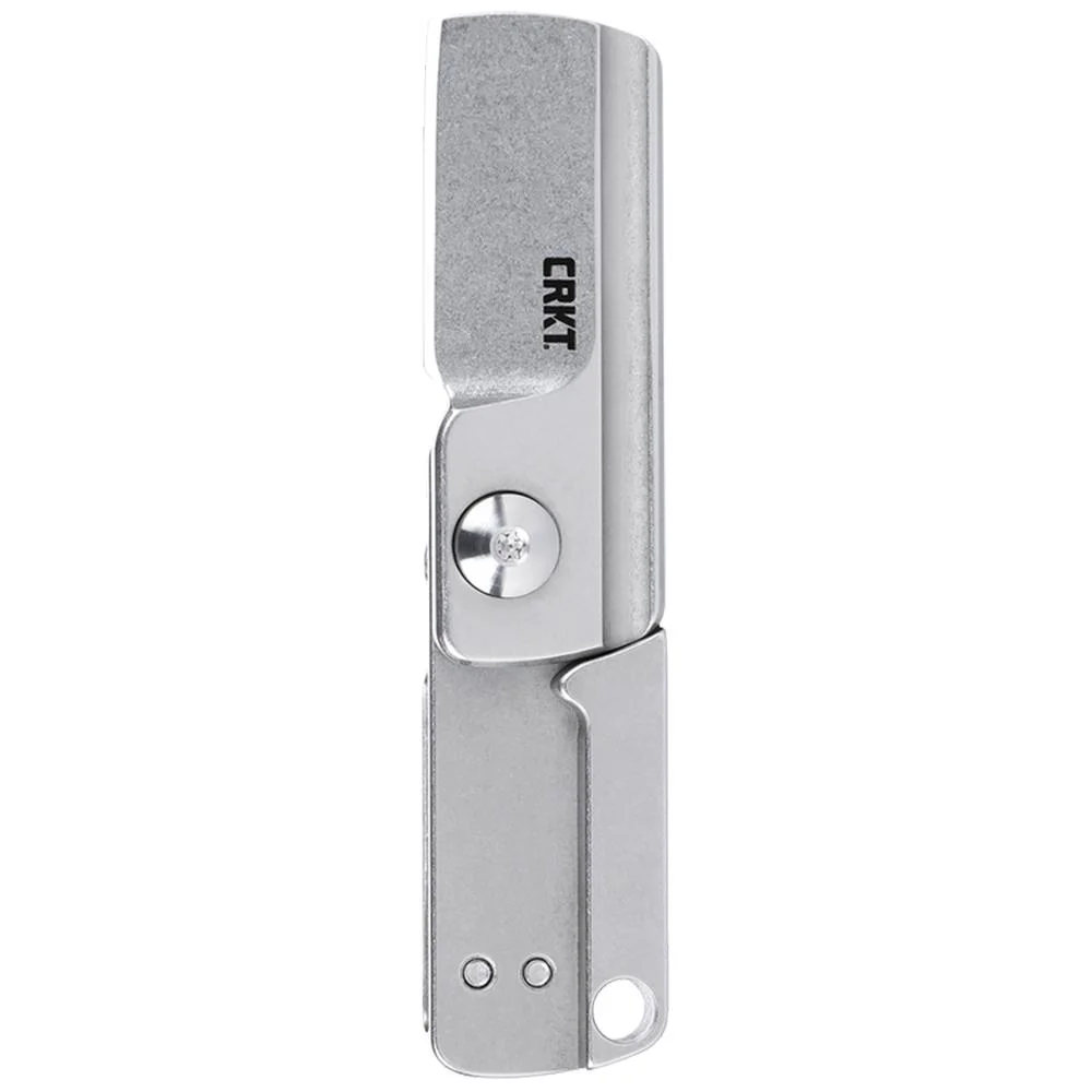 primary-41811 Columbia River Knife & Tool CRKT Box Key EDC Folding Pocket Knife 1-1/4" Blade Silver