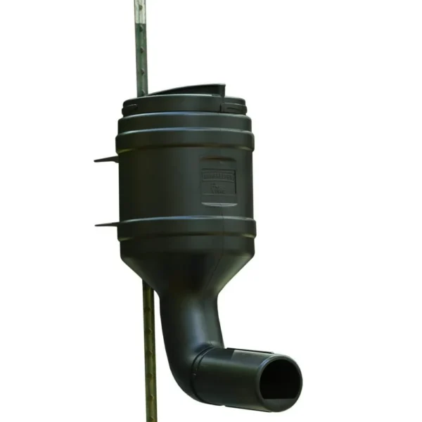 On Time Wildlife Feeders On Time Wildlife Mossy Oak Gamekeeper 80 lb T-Post Gravity Feeder