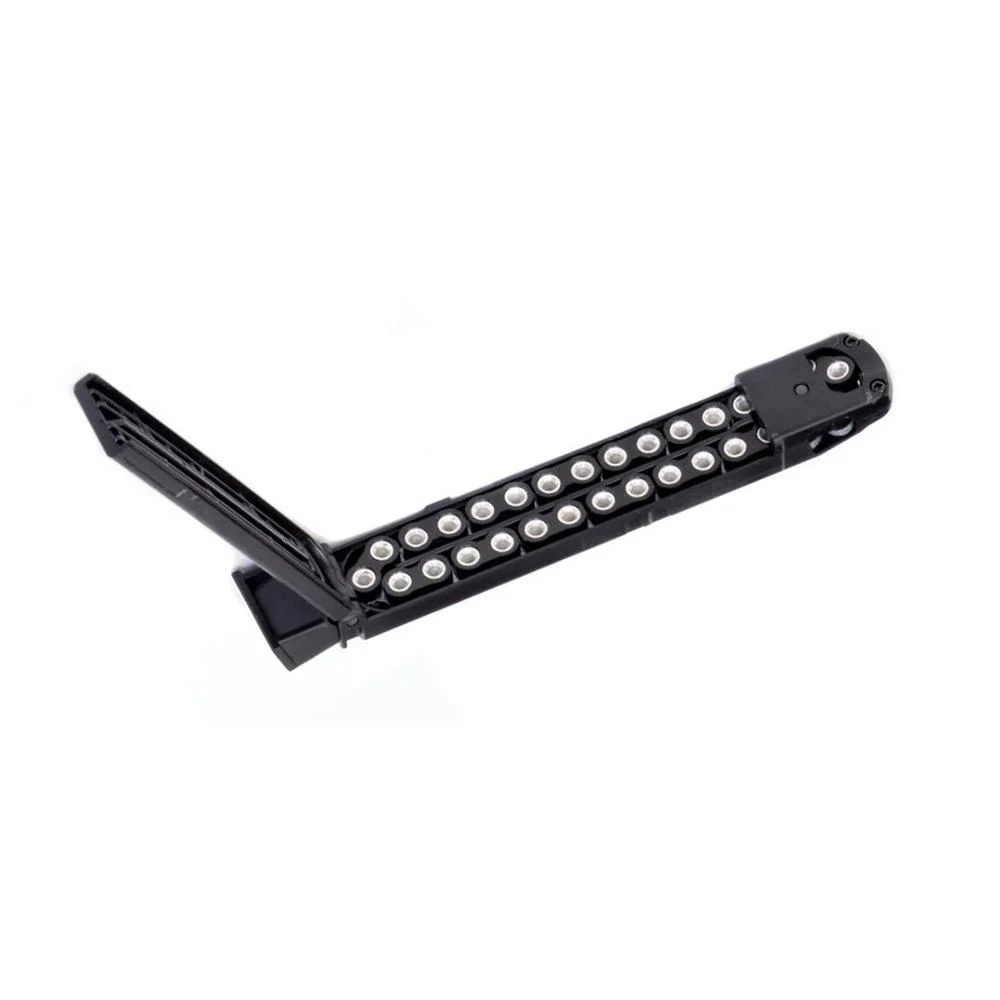 primary-41842 Sig Sauer P320 ASP black polymer airgun magazine pair, angled view with visible pellets