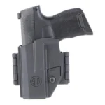Sig Sauer P365 / 365XL Trigger Guard Holster, black front view holding a pistol