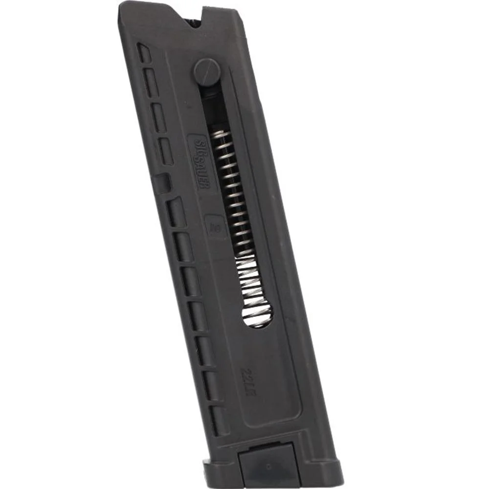 primary-41893 Sig Sauer P322 Handgun Magazine, black front view with visible follower spring