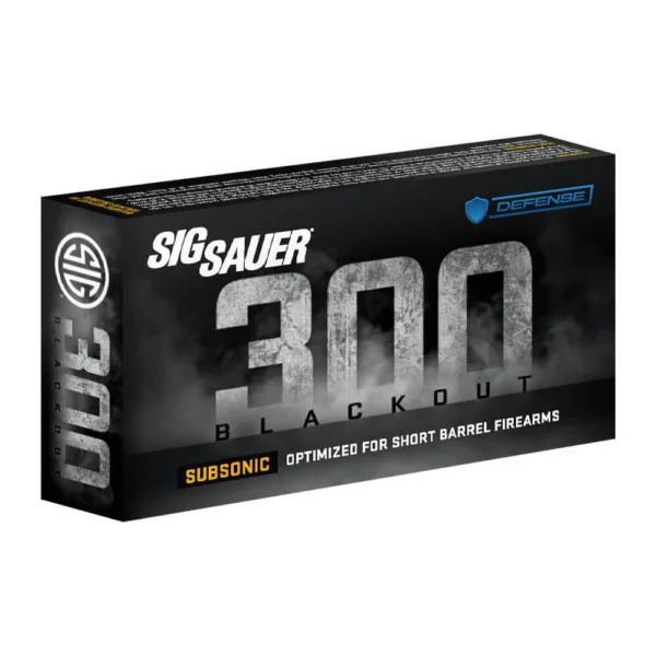 Sig Sauer Tac-TX Rifle Ammunition 300 AAC Blackout 110gr JSP 1000 fps 20/ct