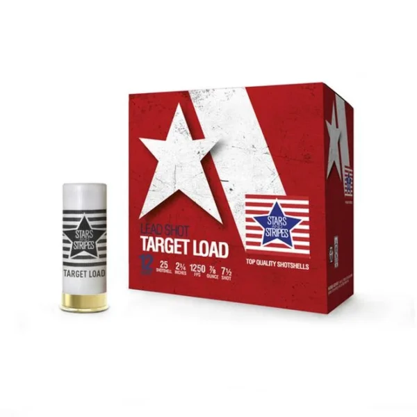 TRZ Trading Inc. Star & Stripes Target Load Shotshells 12ga 2-3/4" 7/8oz 1250 fps #7.5 25/ct