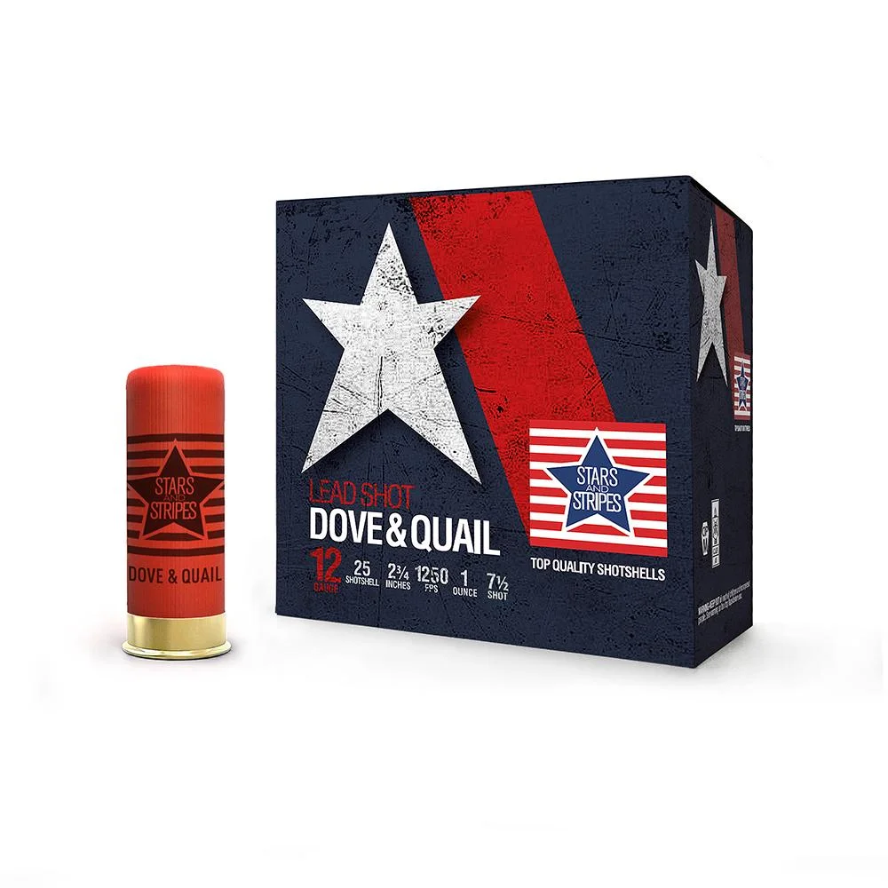 primary-41943 TRZ Trading Inc. PPU Stars & Stripes Dove & Quail Shotshells 12ga 2-3/4'' 1 oz 1250 fps #7.5 25/ct