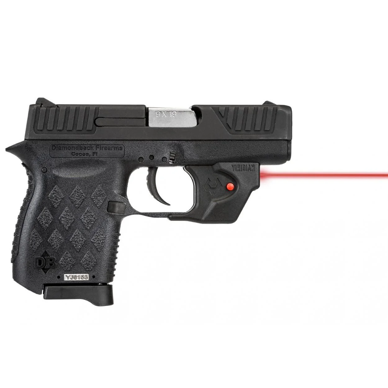 primary-41960 Viridian Green Laser Viridian E-Series Red Laser Sight for Diamondback DB380/DB9 Black
