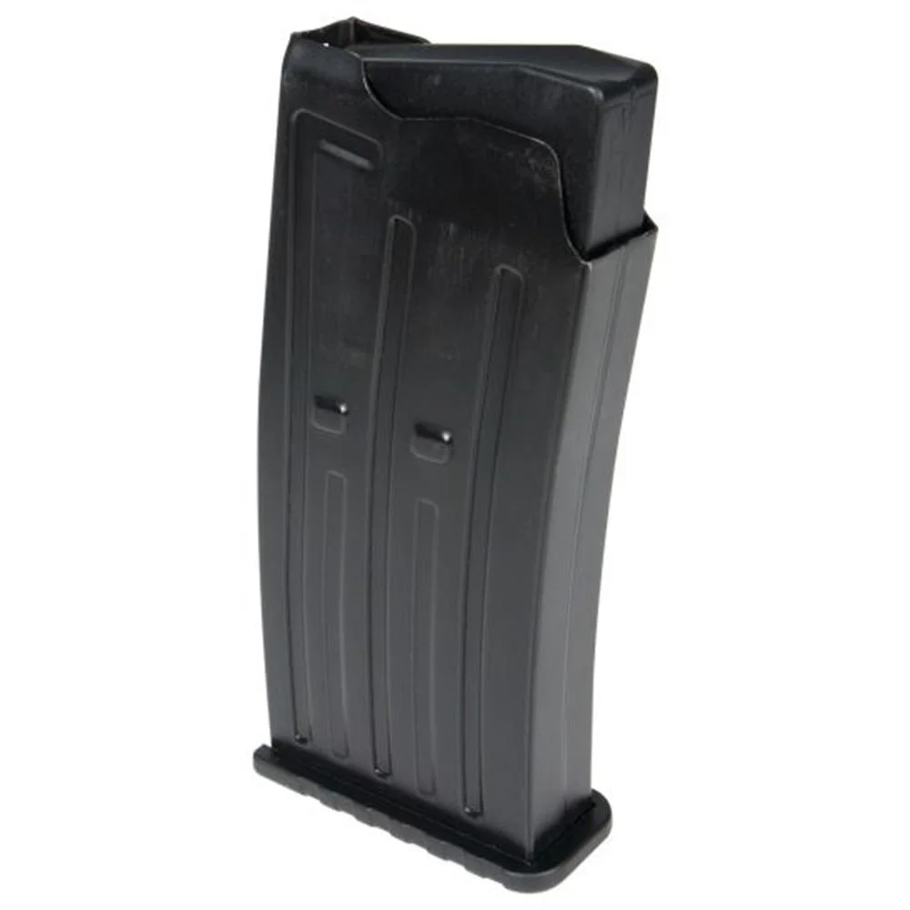 primary-41982 Chiappa Charles Daly AR-12S Shotgun Magazine, black magazine viewed from the front and side