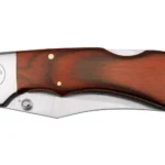 Sarge Knives Gambler Lock Back Folding Knife 2-3/4" Clip Point Blade Wood