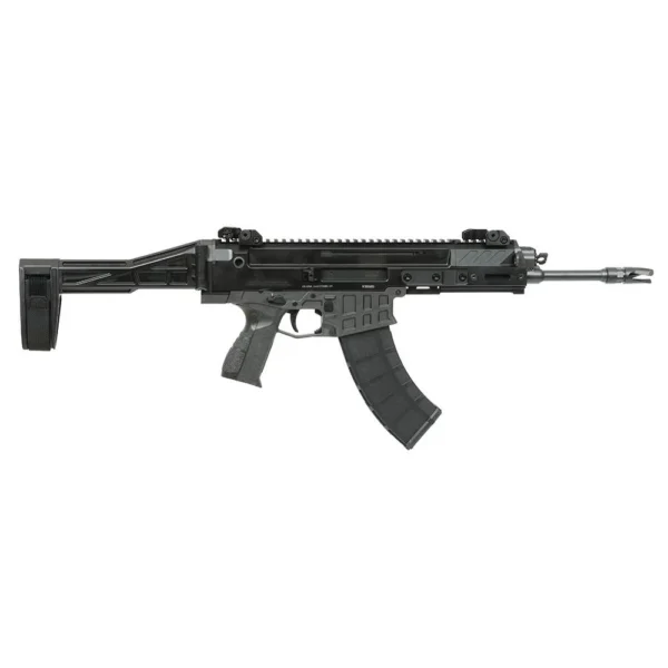 Cz-Usa Firearms CZ USA Bren 2 Handgun 7.62x39 30rd Magazine 11" 1/2x28 Threaded Barrel Black with SB Tactical Brace