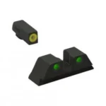 Meprolight Sights Meprolight ML41770 Hyper-Bright Yellow Ring Front/Green Rear Sights for S&W M&P Shield Shield Plus (Not EZ