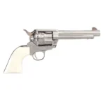 Taylor's & Company Firearms Taylors & Company 1873 Outlaw Legacy Handgun .45 Colt 6rd Capacity 5.5" Barrel Engraved Nickel