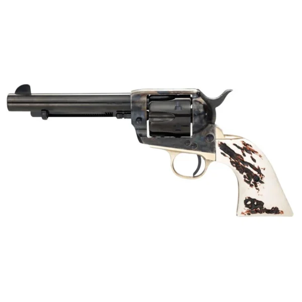 Taylor's & Company Firearms Taylors & Company 1873 Stag Grip Handgun .357 Mag/.38 Spl 6rd Capacity 5.5" Blued Barrel Stag