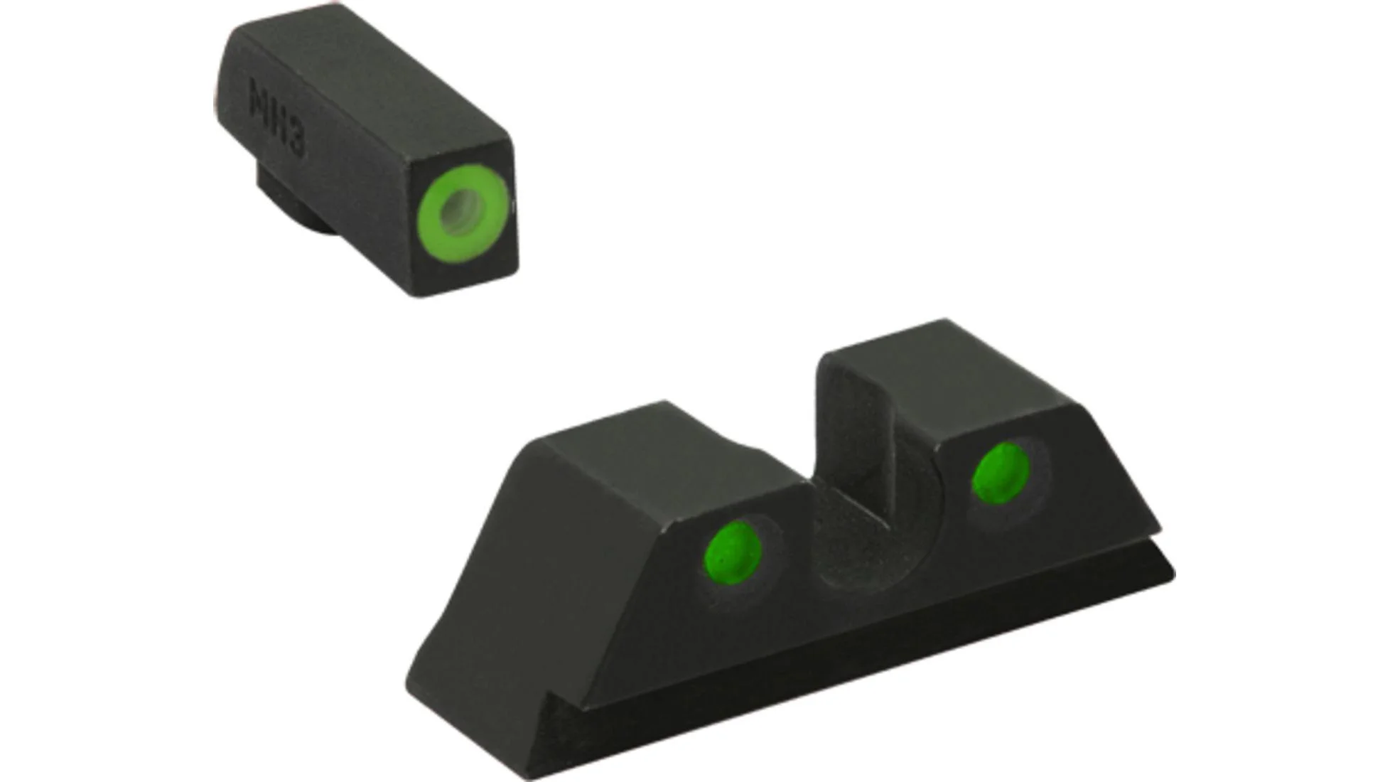 primary-42038 Meprolight Sights Meprolight ML41230 Hyper-Bright Green Ring Front/Green Rear Sights for Kimber 1911 Suppressed Models