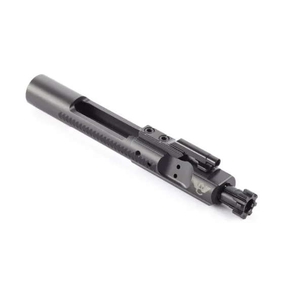 Wilson Combat AR-15/M16 Bolt Carrier Assembly, black angled side view with visible bolt face