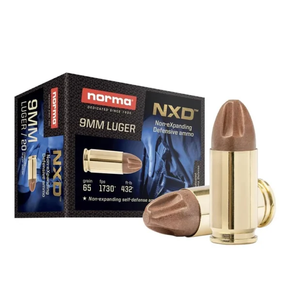 Norma Ammunition Norma NXD Handgun Ammunition 9mm Luger 65gr NXD 1730 fps 20/ct