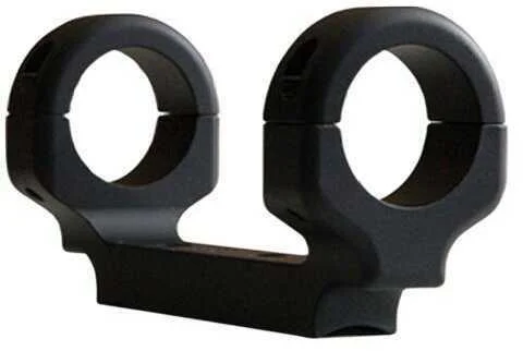 Dnz Products Remington 700 Short Action High Mount, black one-piece mount in side view