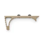 Troy Industries AR-15 Angled Foregrip, flat dark earth side view with open triangular grip