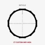 Crimson Trace Hardline Rifle Scope, circular MR1-MOA reticle diagram with crosshairs