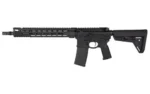 Primary Weapons Systems PWS MK114 MOD2-M black rifle, right-side view with handguard and adjustable stock