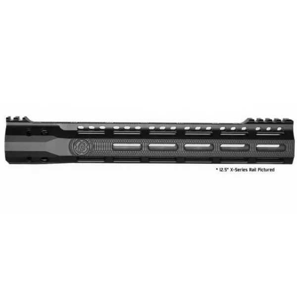 Troy Battlerail X-Series Low Profile Ultra-Light M-LOK BattleRail Handguard, black left-side view