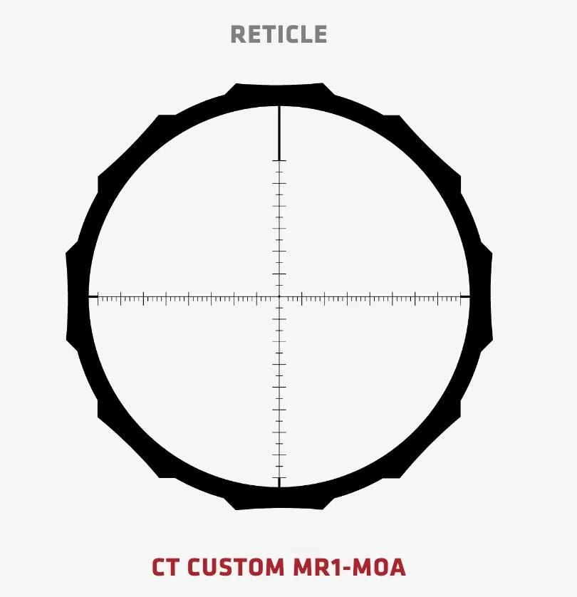 primary-42215 Crimson Trace Corporation Crimson Trace Hardline Pro Rifle Scope - 5-20x50mm 30mm SFP MR1-MOA