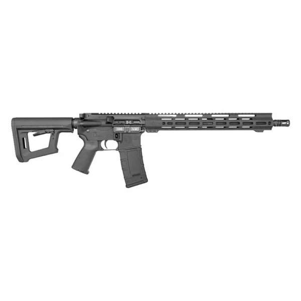 Diamondback DB15 Rifle, black finish with magazine, adjustable stock and long handguard, right side