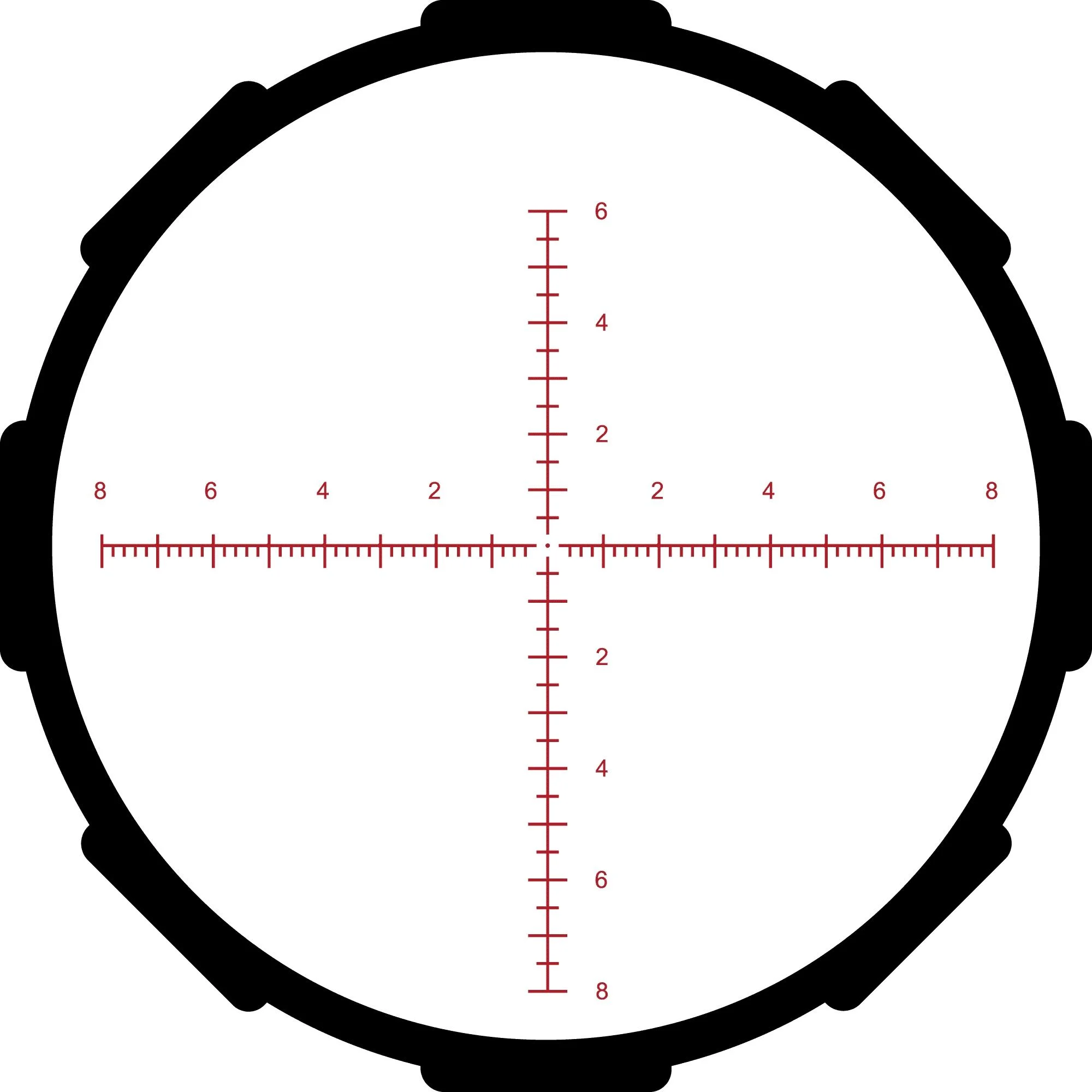 primary-42232 Crimson Trace Corporation Crimson Trace Hardline Pro Rifle Scope - 6-24x50mm 30mm SFP MR1-MIL Illum