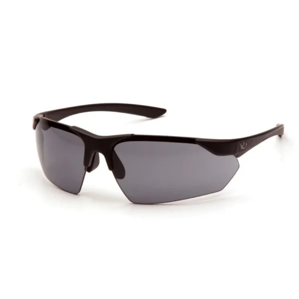 Pyramex Safety Pyramex Venture Gear Drone 2.0 Shooting Glasses Black Frame with Grey Anti-Fog Lens
