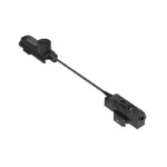 Crimson Trace Rail Master MTL, black laser and remote pressure switch shown with connecting cable